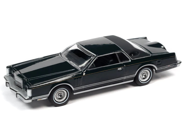 Auto World Luxury Cruisers 1978 Lincoln Continental Mark V Midnight Jade 1:64