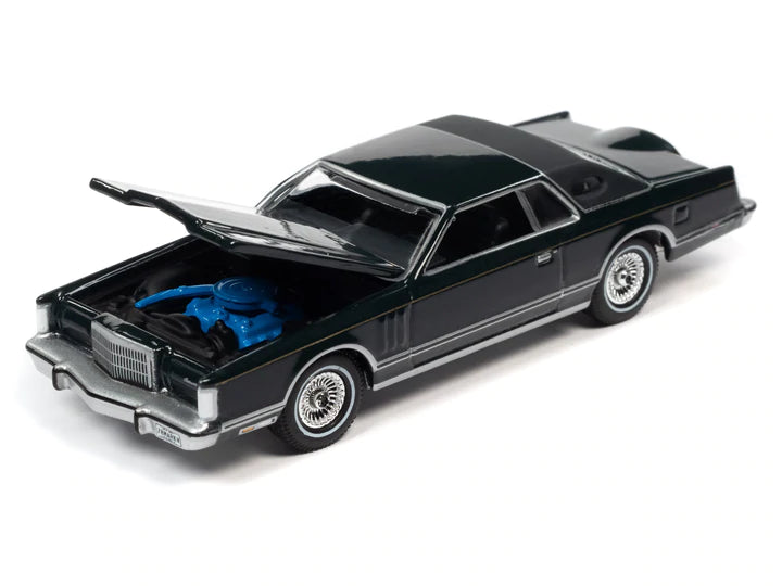 Auto World Luxury Cruisers 1978 Lincoln Continental Mark V Midnight Jade 1:64