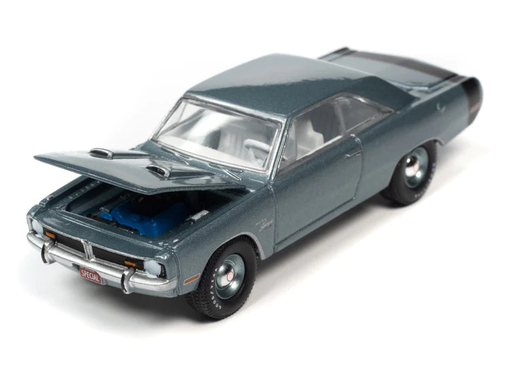 Auto World Vintage Muscle 1971 Dodge Dart Swinger 340 Special Light Gunmetal Poly 1:64