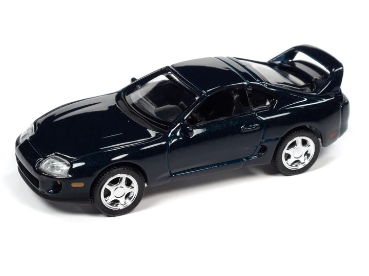 Auto World Modern Muscle 1996 Toyota Supra Royal Sapphire Pearl 1:64