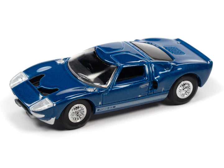Auto World Vintage Muscle 1965 Ford GT40 Mk1 Metallic Blue 1:64