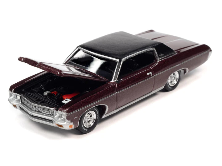 Auto World Luxury Cruisers 1970 Chevy Impala Custom Coupe Black Cherry Poly 1:64