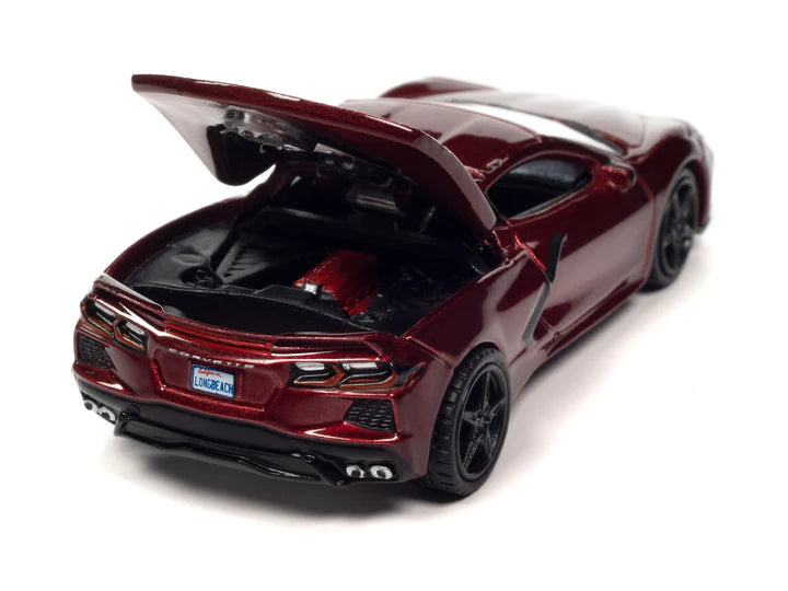 Auto World Sports Cars 2020 Chevy Corvette Long Beach Red Metallic 1:64