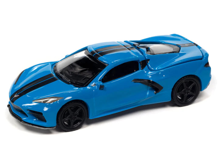 Auto World Sports Cars 2020 Chevy Corvette Rapid Blue 1:64