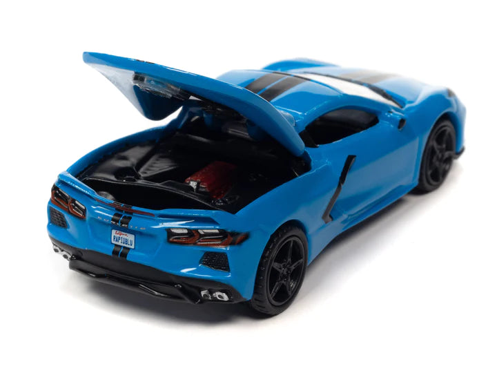 Auto World Sports Cars 2020 Chevy Corvette Rapid Blue 1:64