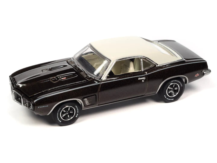 Auto World Vintage Muscle 1969 Pontiac Firebird Espresso Brown Poly 1:64