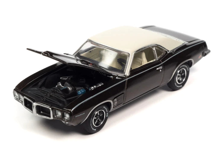 Auto World Vintage Muscle 1969 Pontiac Firebird Espresso Brown Poly 1:64