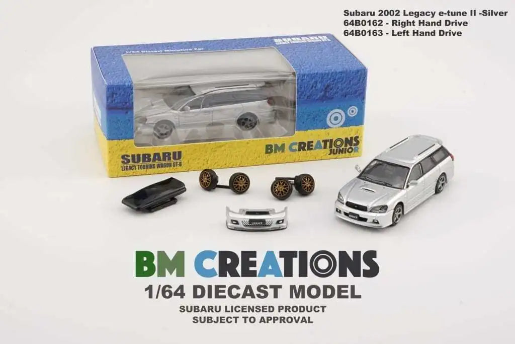 BM Creations Subaru Legacy Touring Wagon GTB Silver 1:64
