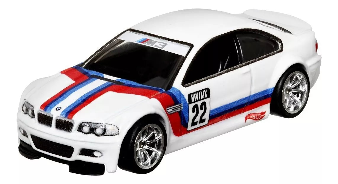 Hot Wheels Mexico Convention 2022 BMW M3 (E46) White 1:64