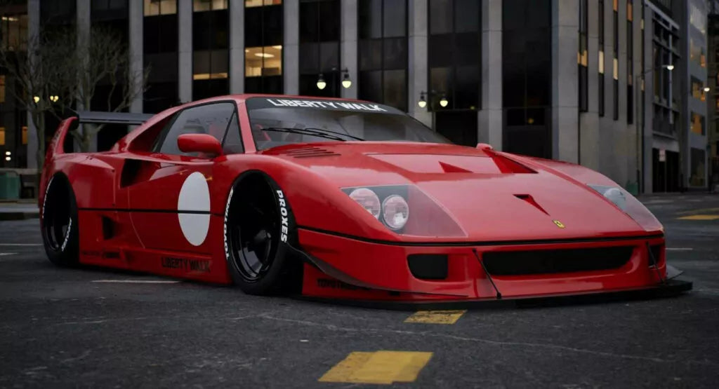 Inno64 Liberty Walk Ferrari F40 Red 1:64