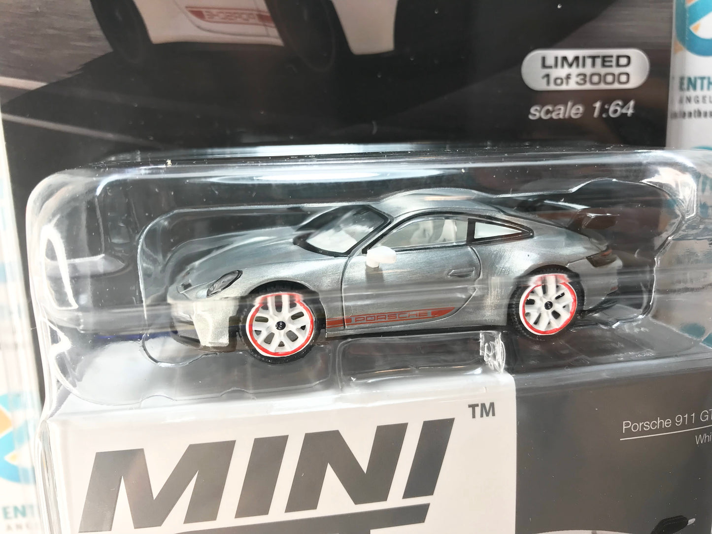 CHASE Mini GT Mijo Exclusives 478 Porsche 911 (992) GT3 White 1:64