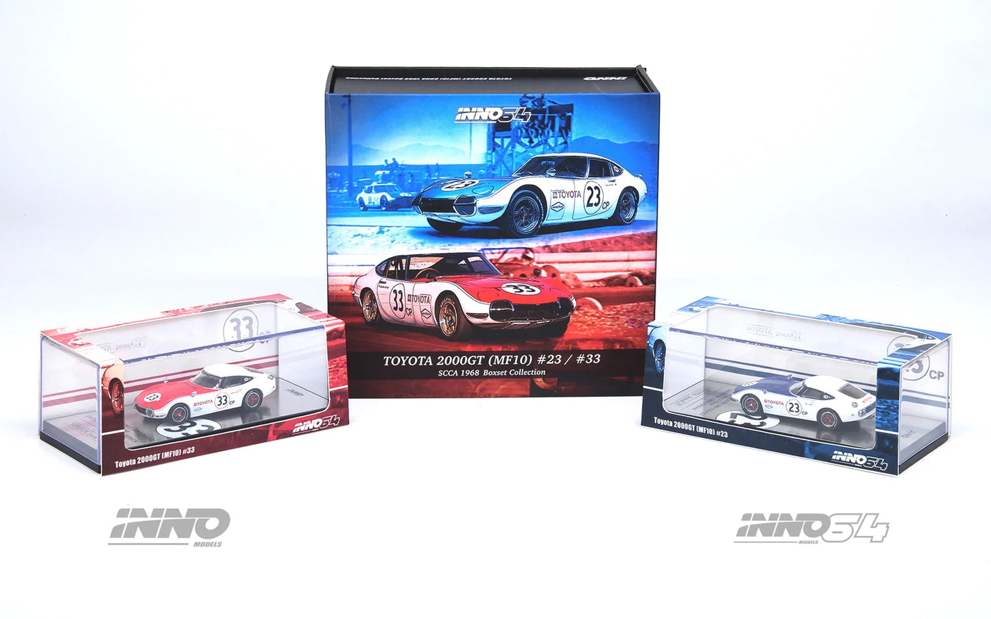 Inno64 Toyota 2000GT MF10 #23 & #33 SCCA 1968 Boxset Collection 1:64