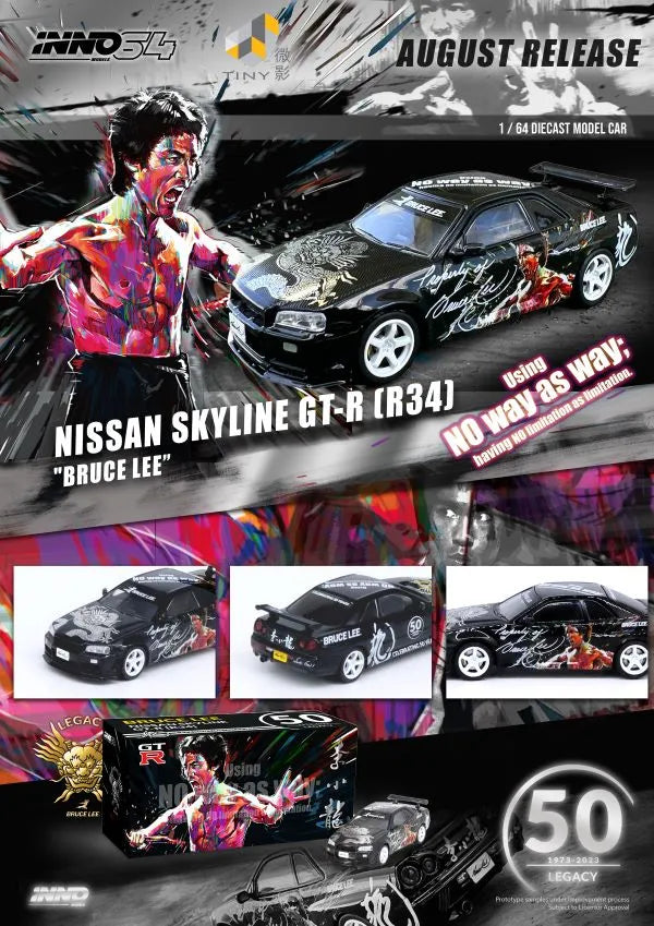 Inno64 Nissan Skyline Bruce Lee Set of 4 Cars 1:64