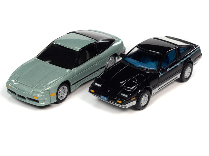 Johnny Lightning 2 Pack Import Heat 1990 Nissan 240SX & 1985 Nissan 300ZX Version B 1:64