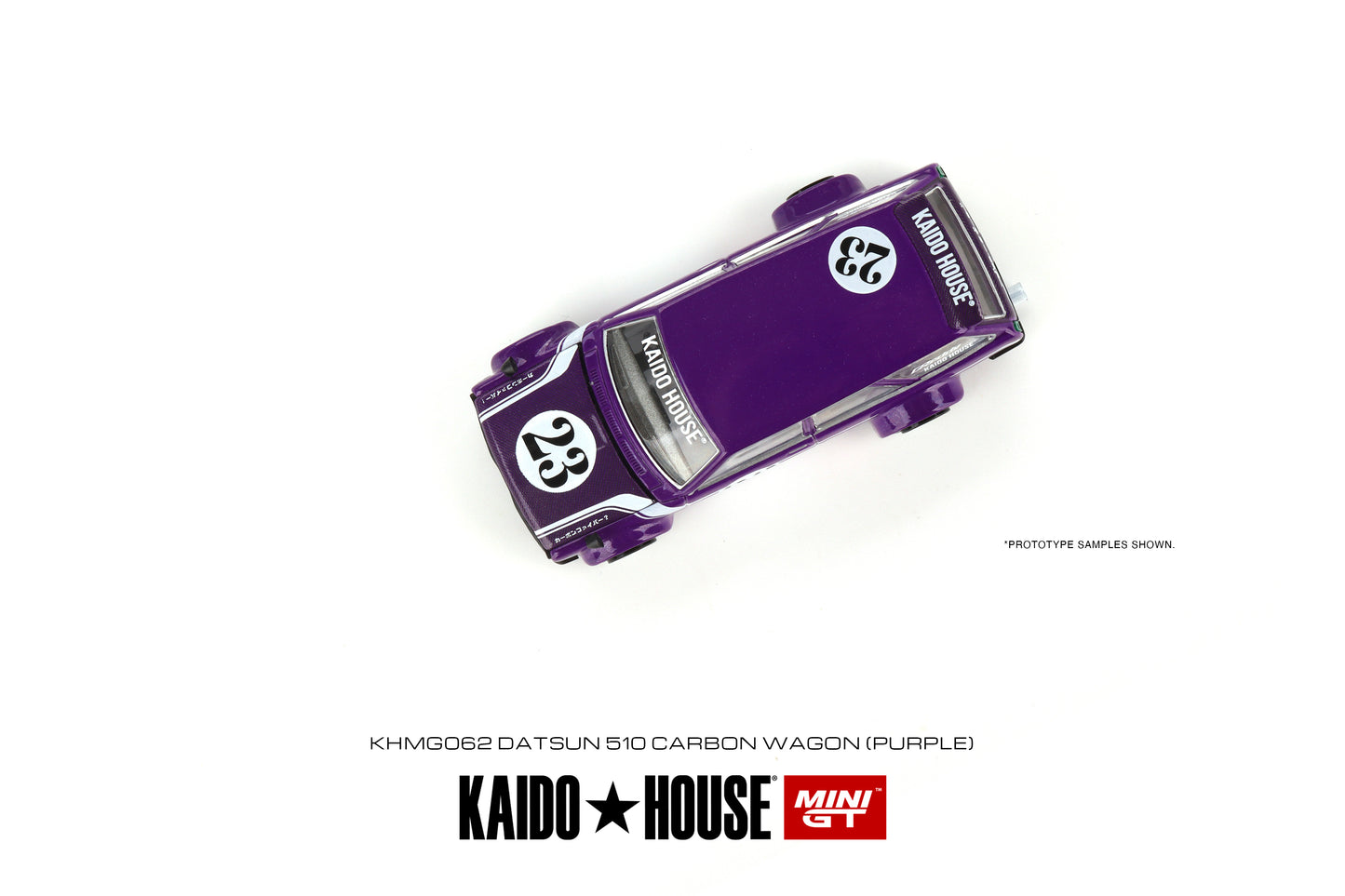 Mini GT Kaido House 062 Datsun 510 Wagon Purple 1:64