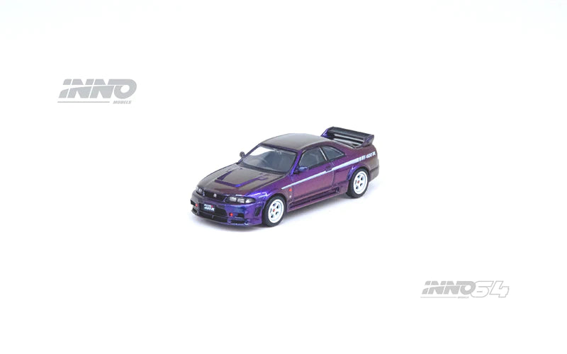 Inno64 Nissan Skyline GTR R33 400R Hongkong Toycar Salon 2023 Midnight Purple II 1:64