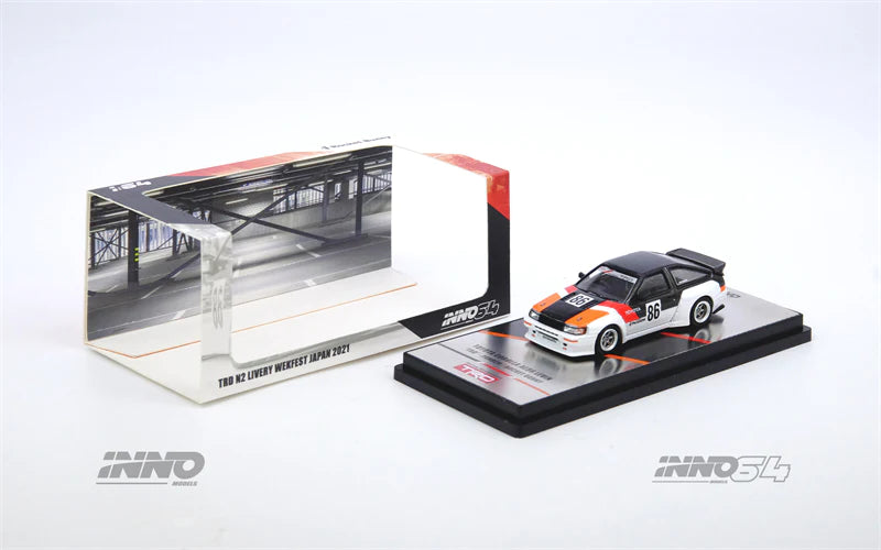 Inno64 Toyota Corolla AE86 Levin TRD Pandem Rocket Bunny #86 1:64