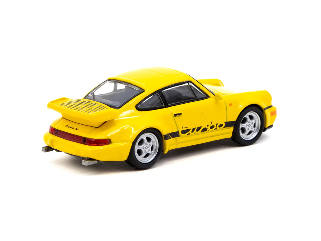 Tarmac Works X Schuco Porsche 911 Turbo Yellow 1:64