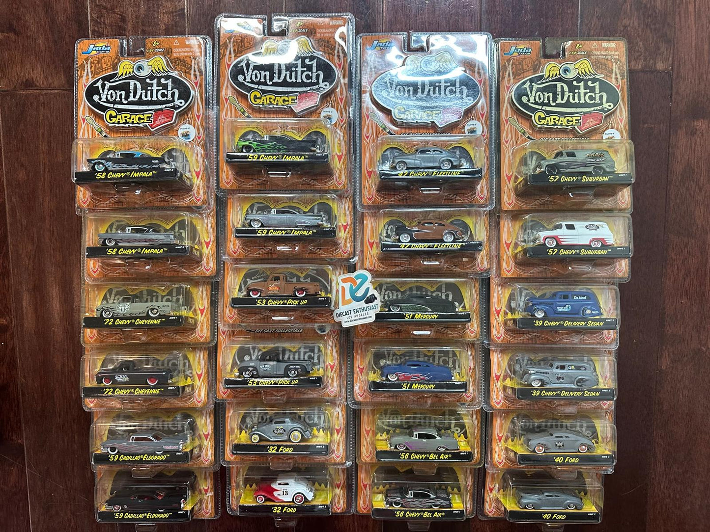 Jada Toys Von Dutch Series Set of 24 1:64