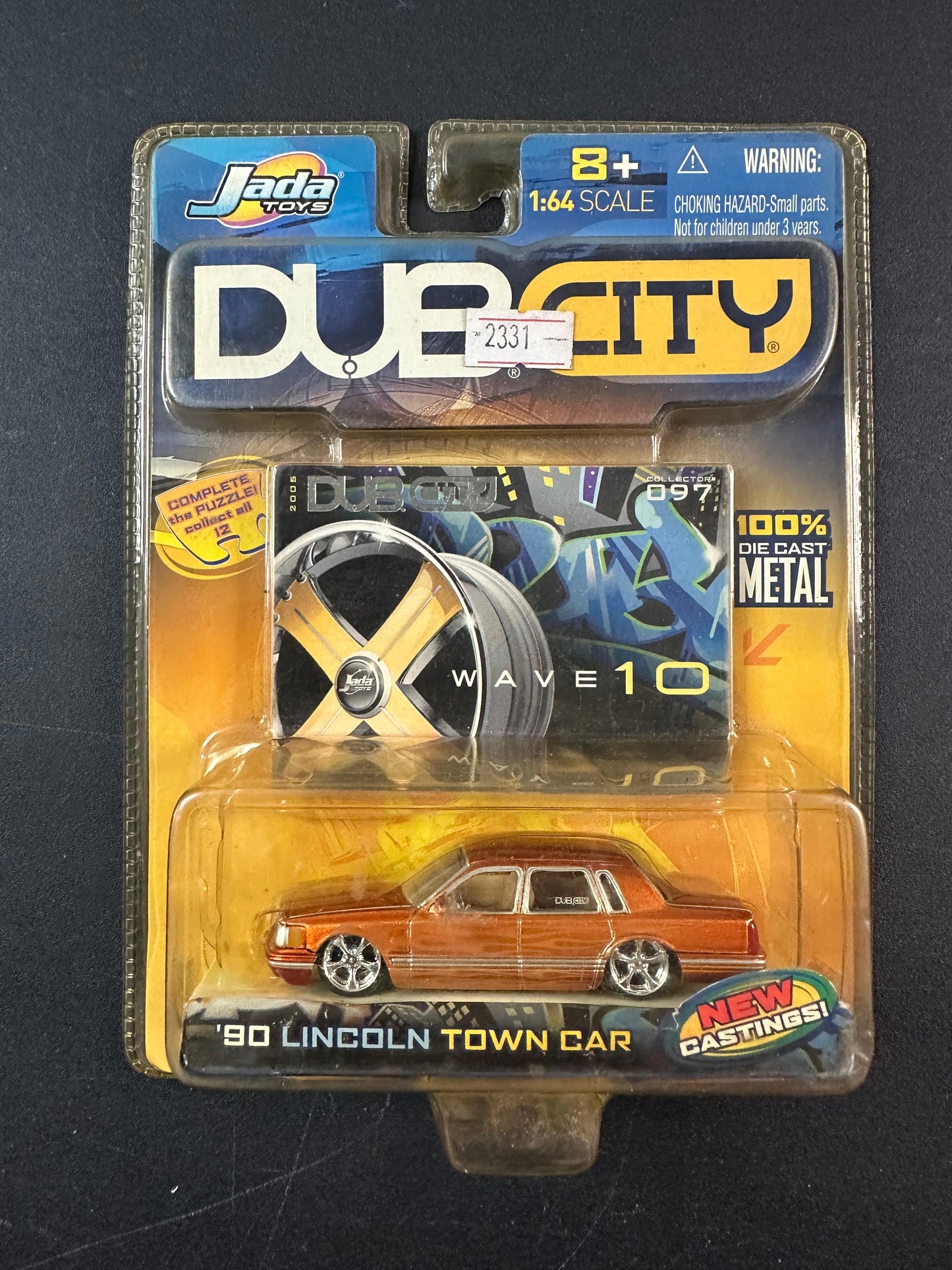 Jada Toys Dub City 80 Lincoln Towncar Orange 1:64