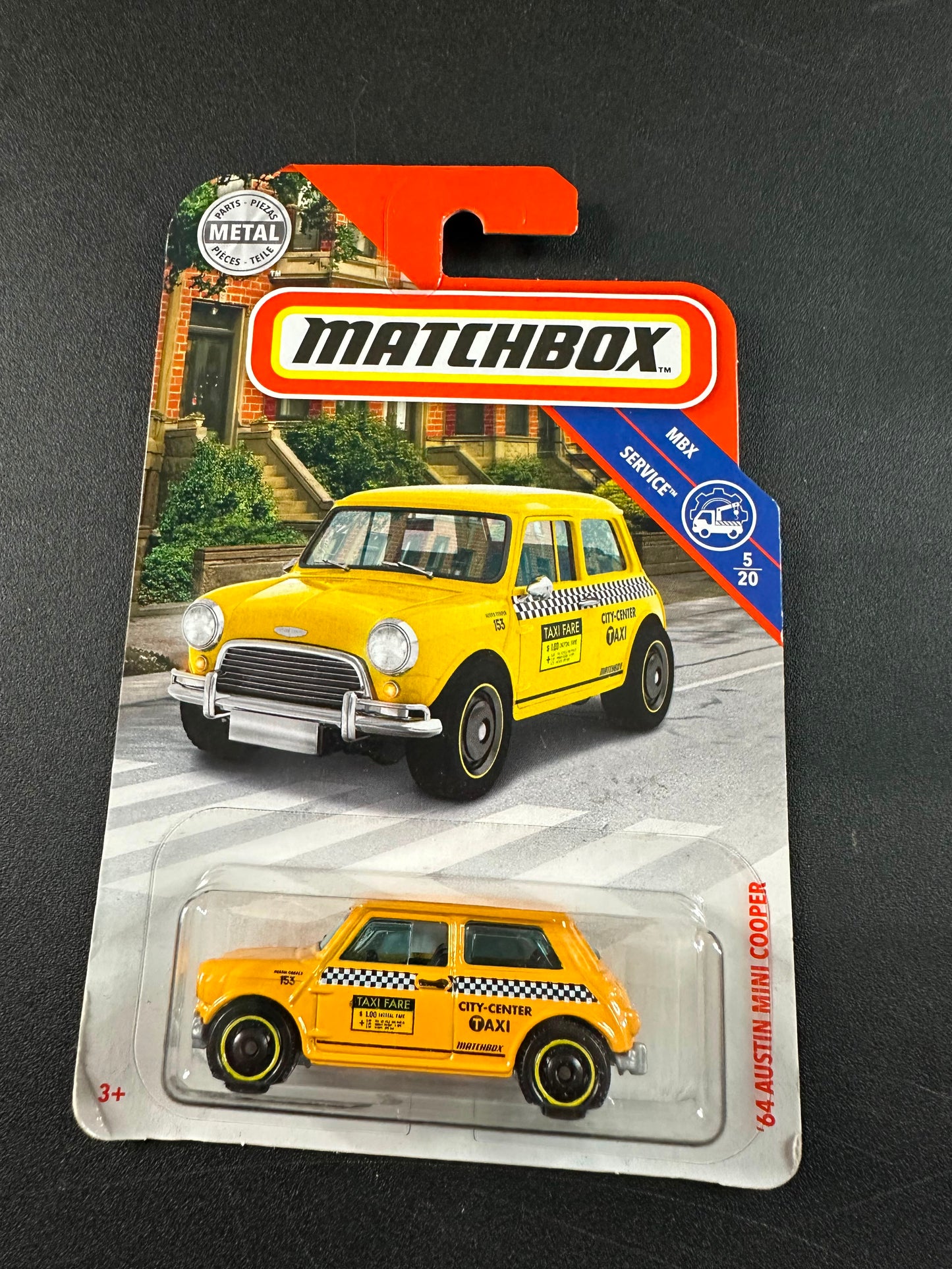 Matchbox 65 Austin Mini Cooper Taxi 1:64