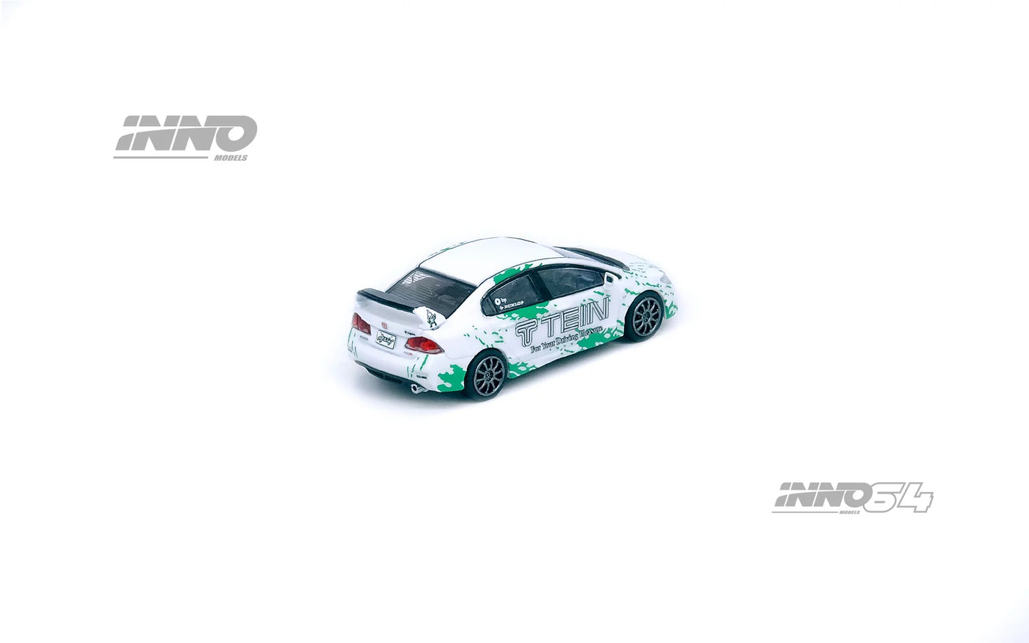 Inno64 Honda Civic Type R FD2 Tein White 1:64