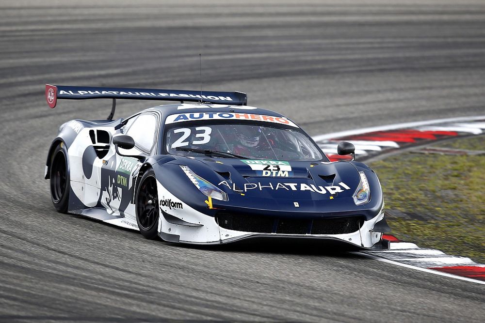 Tarmac Works X Ixo Models Ferrari 488 GT3 DTM 2021 Nurburgring Race 2 Winner Blue White 1:64