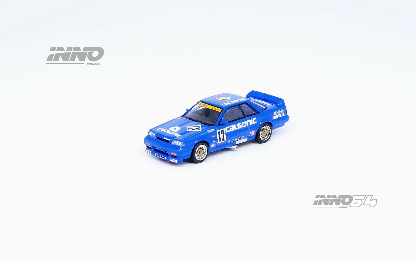 Inno64 Nissan Skyline GTS R R31 #12 Calsonic JTCC 1987 Blue 1:64