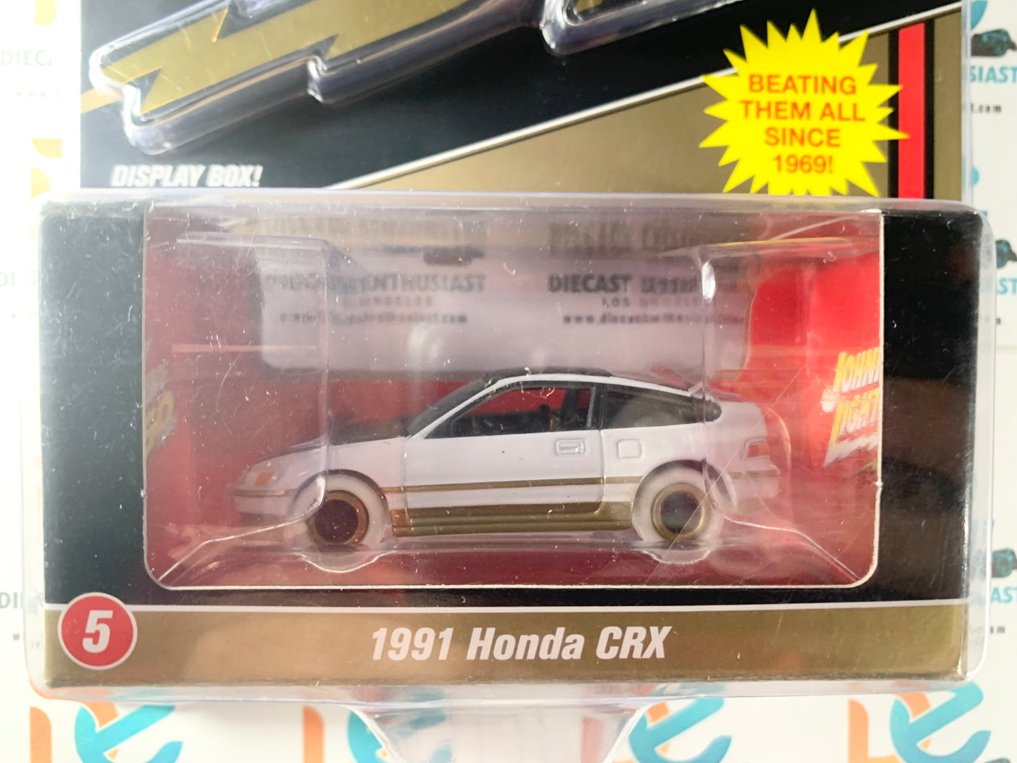 CHASE WHITE LIGHTNING Johnny Lightning Mijo Exclusives 50 Years 1991 Honda CRX 1:64