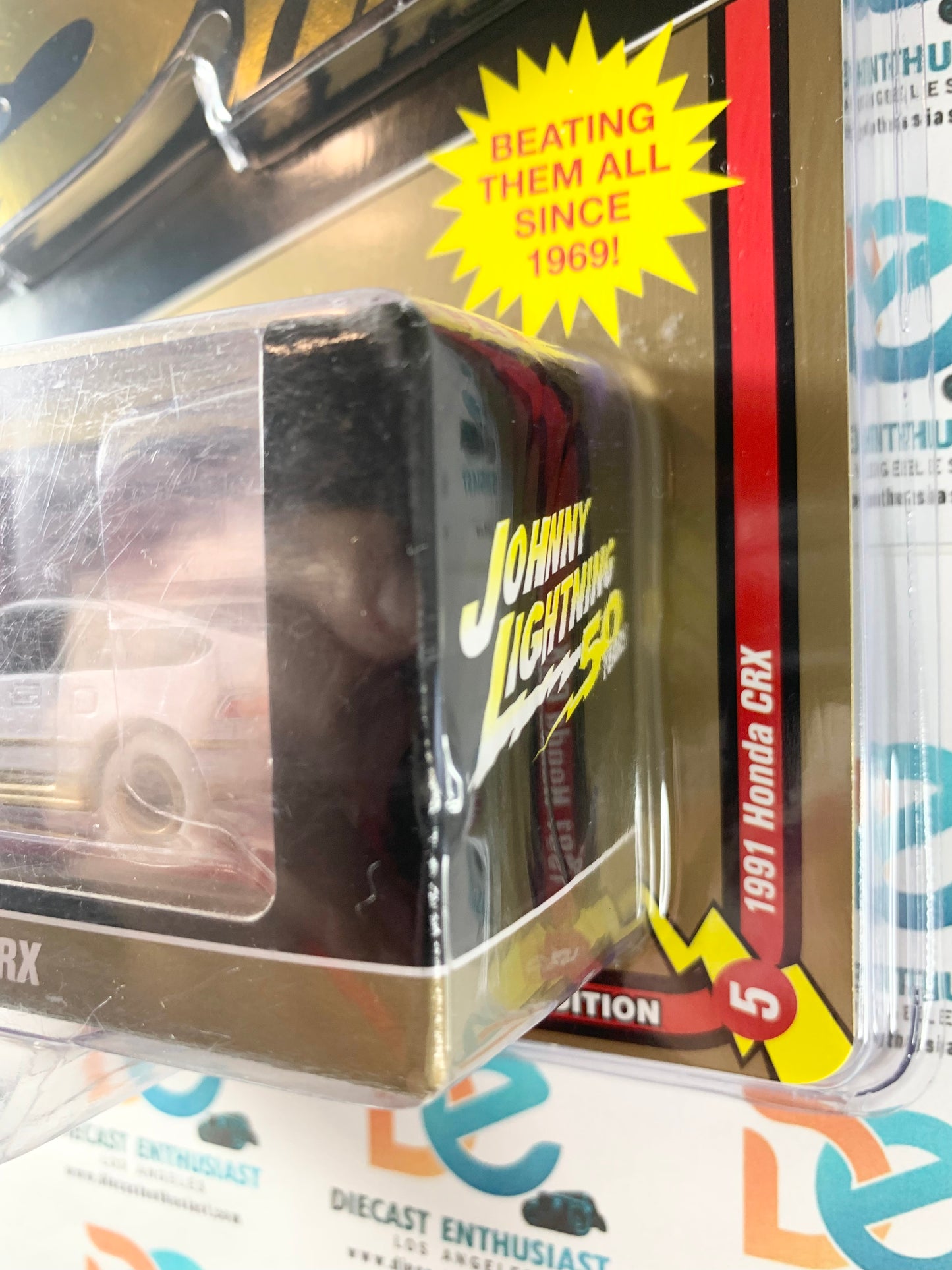 BAD BLISTER CHASE WHITE LIGHTNING Johnny Lightning Mijo Exclusives 50 Years 1991 Honda CRX 1:64