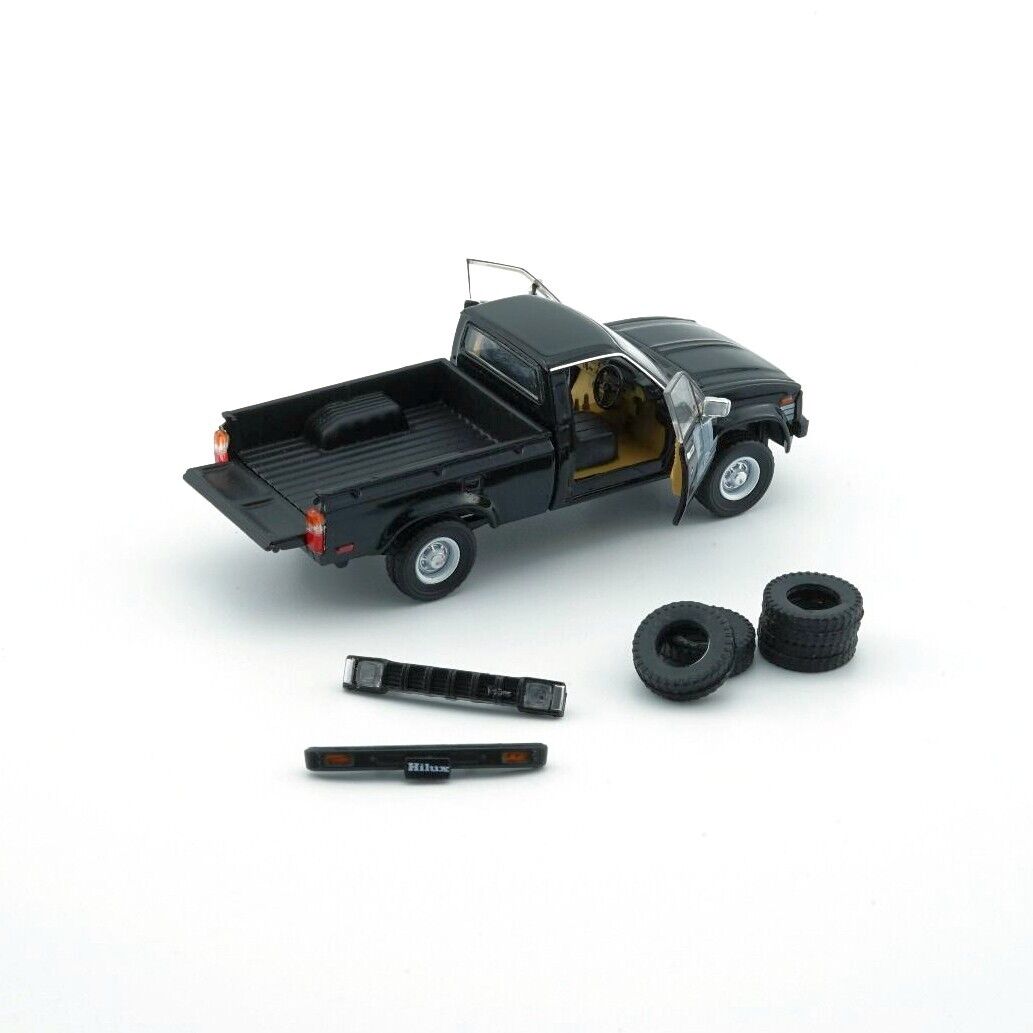 BM Creations Toyota 1980 Hilux N60 N70 Black 1:64