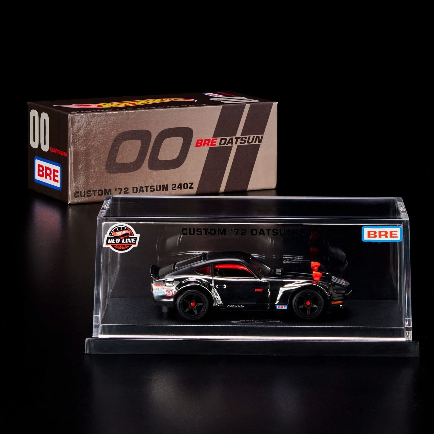Hot Wheels RLC Custom ’72 Datsun 240Z BRE Chrome Black 1:64