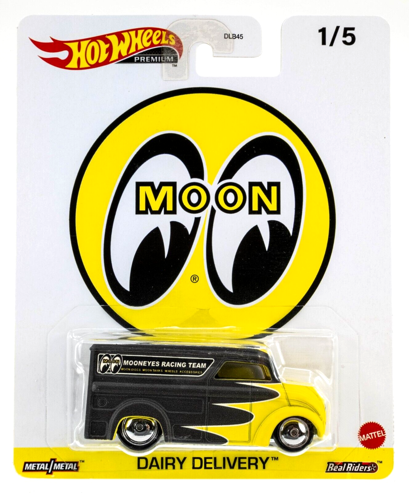 Hot Wheels Mooneyes Racing Team Dairy Delivery Black Yellow 1:64