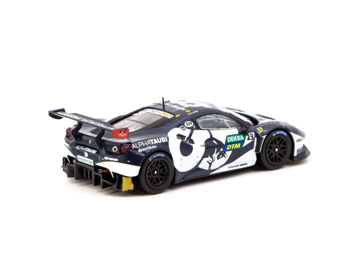 Tarmac Works X Ixo Models Ferrari 488 GT3 DTM 2021 Nurburgring Race 2 Winner Blue White 1:64