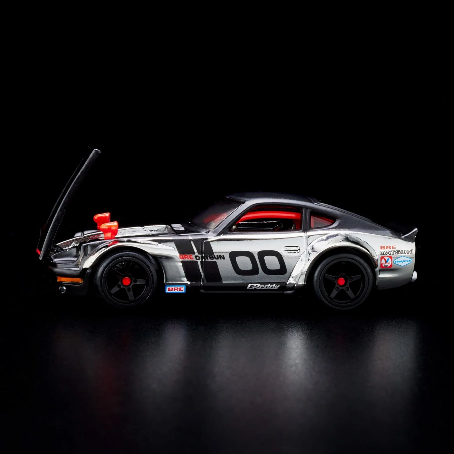 Hot Wheels RLC Custom ’72 Datsun 240Z BRE Chrome Black 1:64