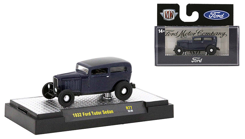 M2 Machines Auto-Thentics Release 77 1932 Ford Tudor Sedan Blue 1:64