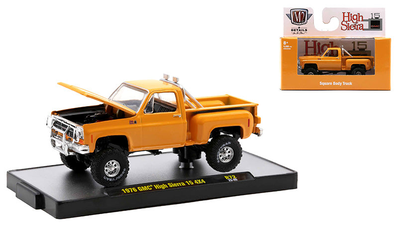 M2 Machines Auto-Thentics Release 72 1976 GMC High Sierra 15 4x4 Orange 1:64