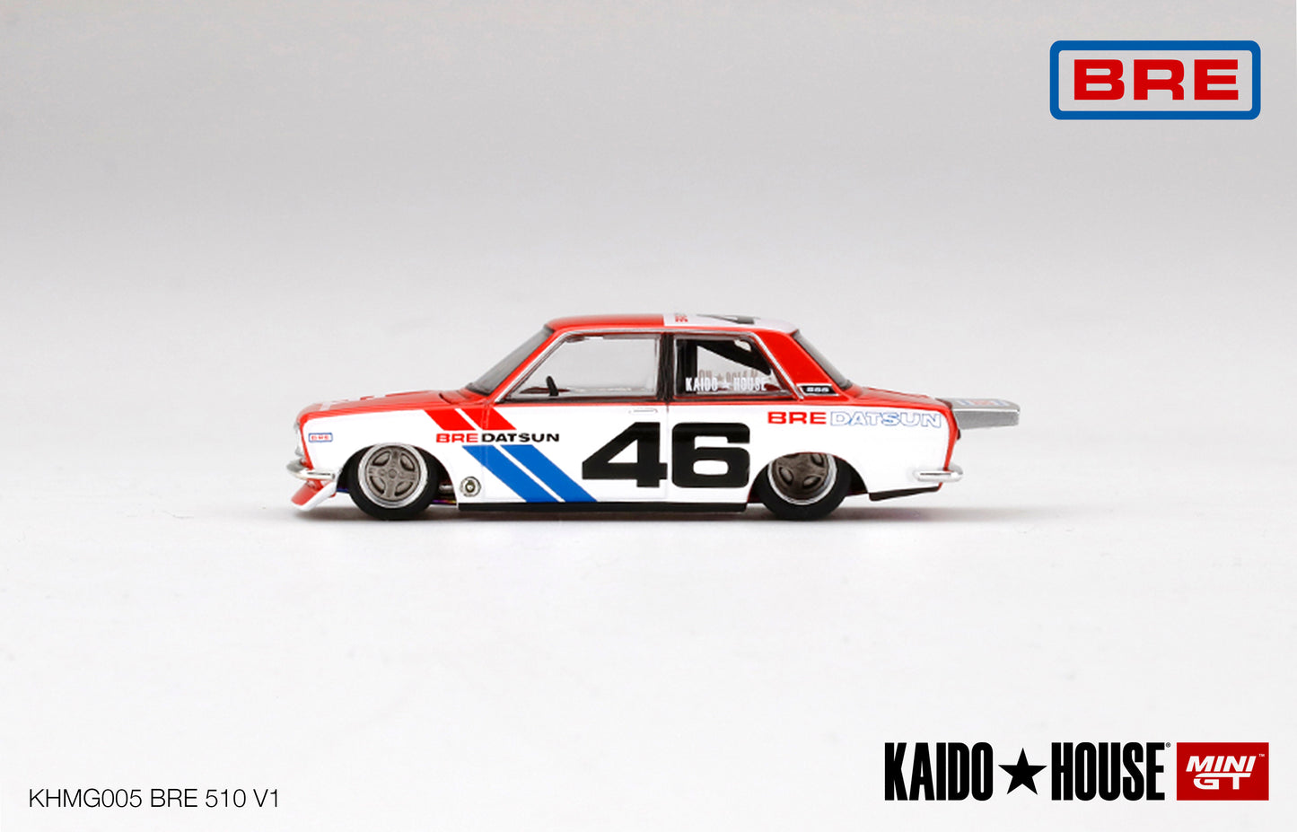 Mini GT Kaido House 005 Datsun 510 Pro Street BRE510 V1 1:64
