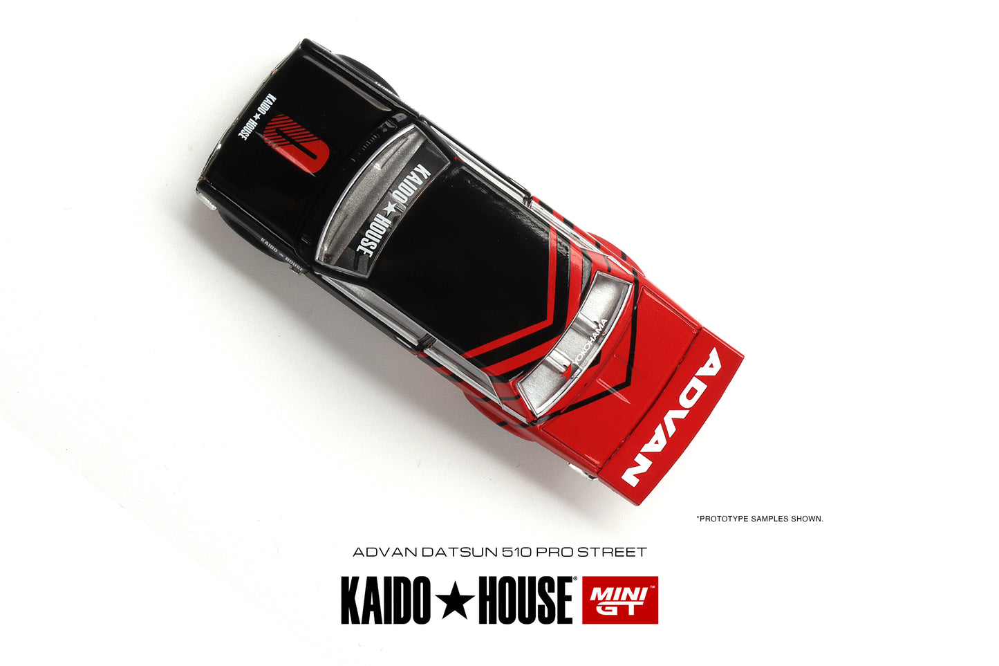 Mini GT Kaido House 032 Datsun 510 Pro Street ADVAN 1:64