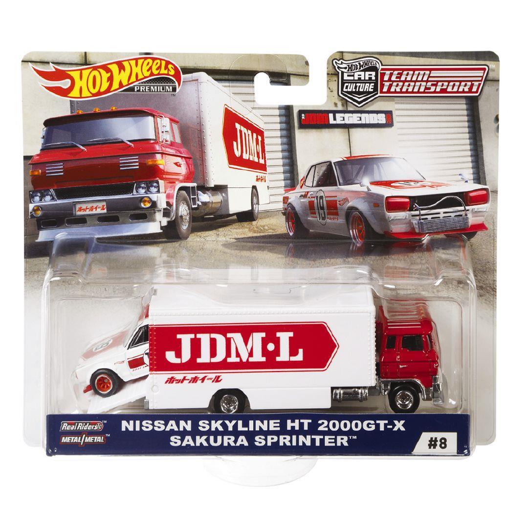 Hot Wheels Team Transport Nissan Skyline HT 2000GTX Sakura Sprinter 1:64