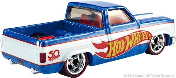 NEW LOOSE Hot Wheels 83 Chevy Silverado Blue Display Car 1:64