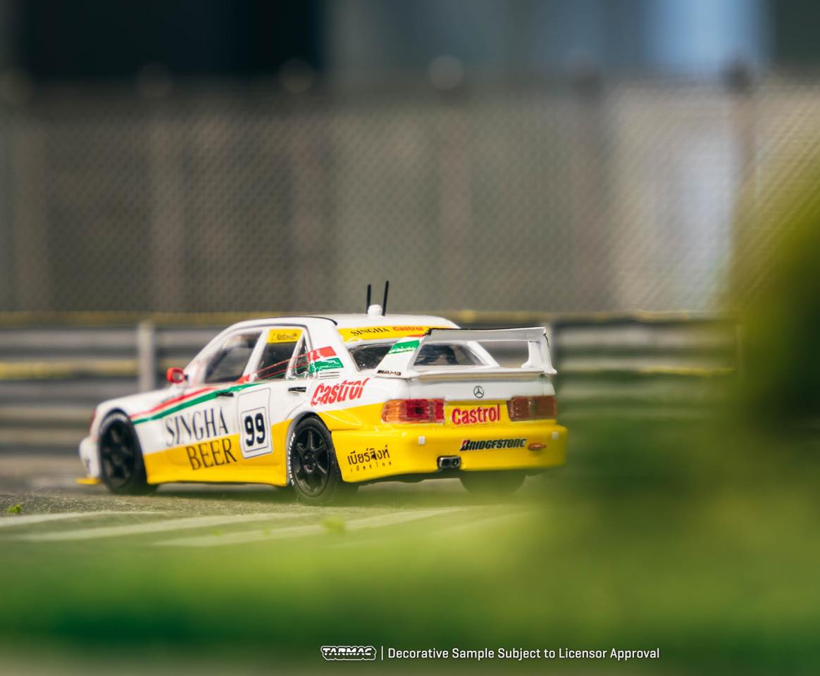 Tarmac Works Hobby64 Mercedes Benz 190 E 2.5-16 Evo II Southeast Asia Touring Car Championship 1995 1:64