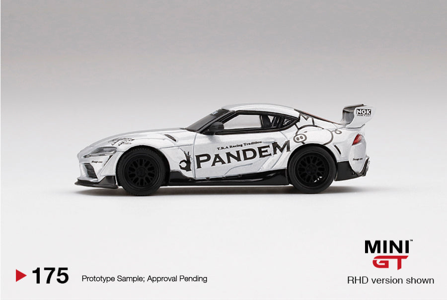 Mini GT Mijo Exclusive 175 Pandem Toyota GR Supra Silver 1:64