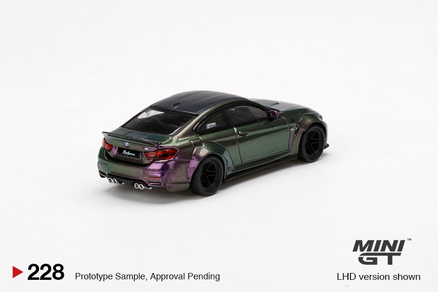Mini GT Mijo Exclusive 228 LB Works BMW M4 Purple Green 1:64