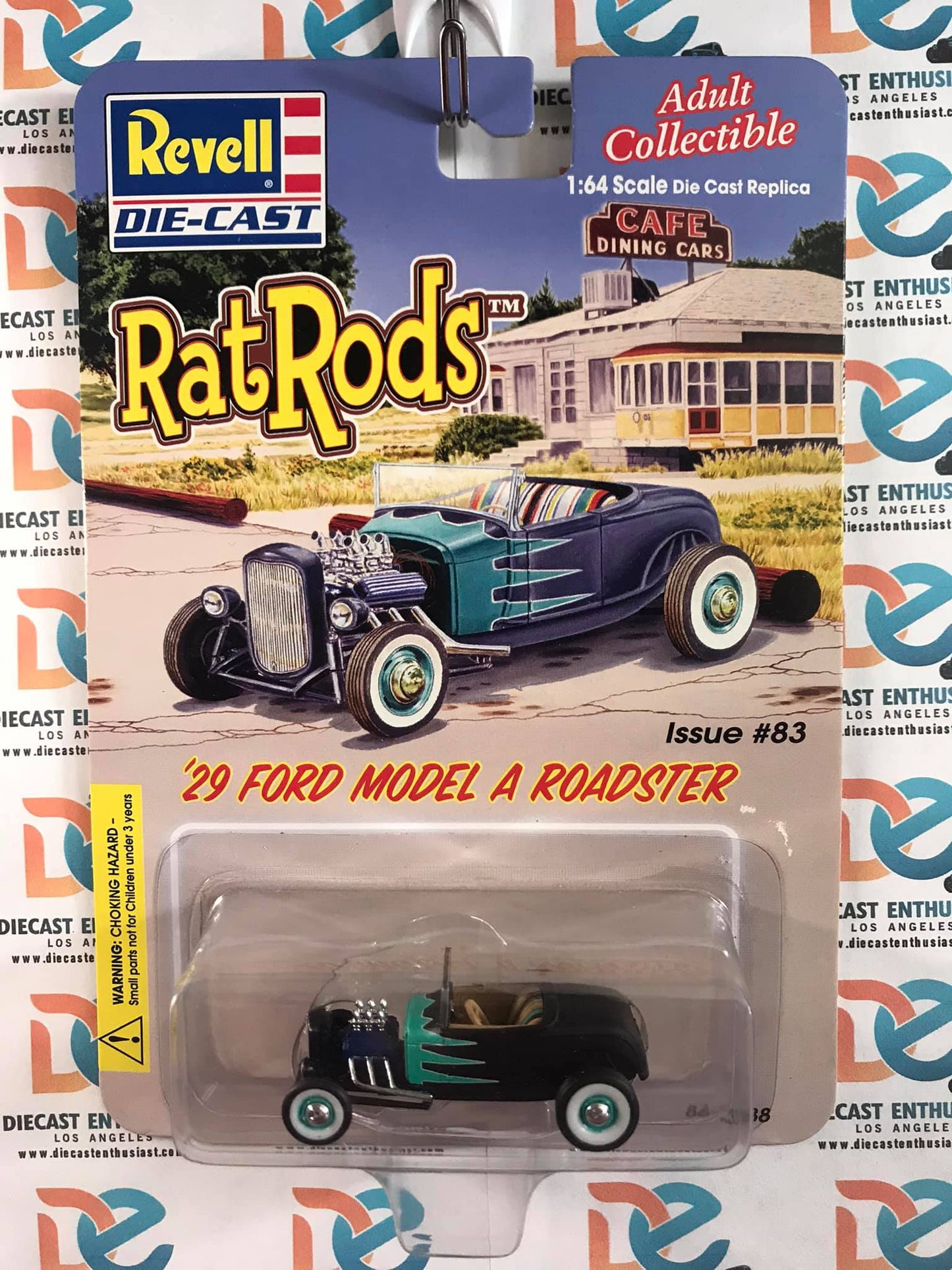 Revell Rat Rods 29 Ford Model A Roadster Black Blue 1:64