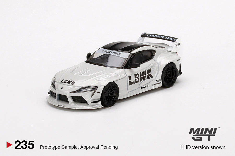 Mini GT Box Version 235 LB WORKS Toyota GR Supra White 1:64
