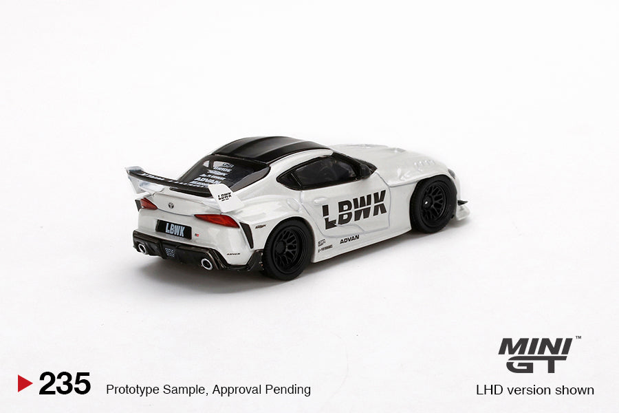 Mini GT Box Version 235 LB WORKS Toyota GR Supra White 1:64