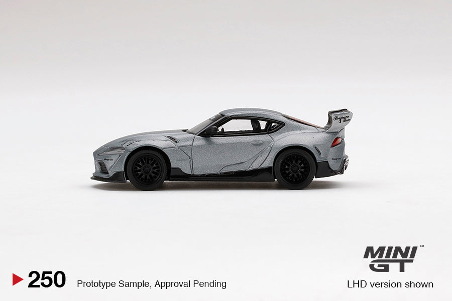 Mini GT Box Version 250 Pandem Toyota GR Supra V1.0 Matte Grey 1:64