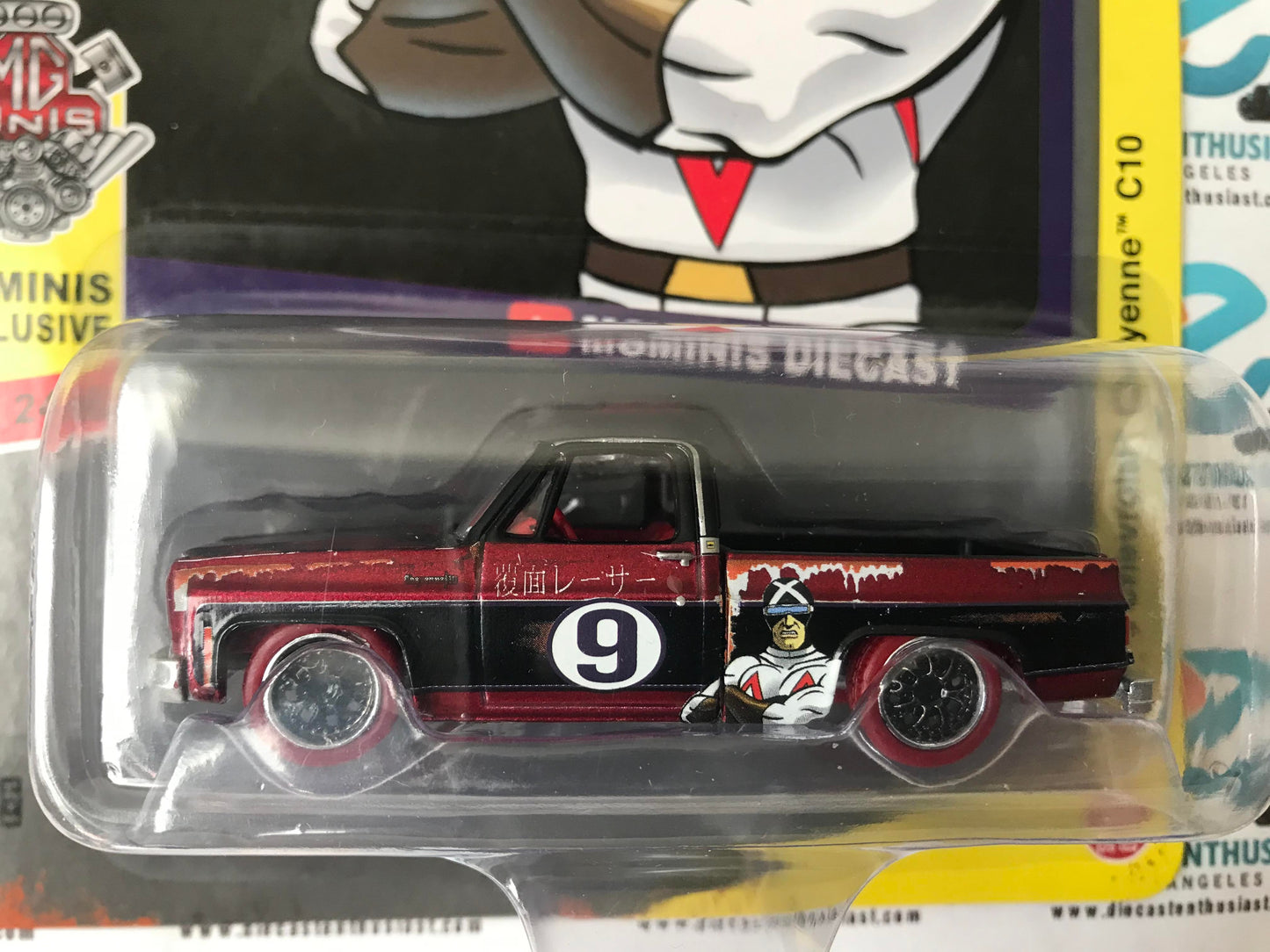 CHASE ULTRA RED Auto World Speed Racer #9 1973 Chevrolet Cheyenne C10 Black Yellow 1:64