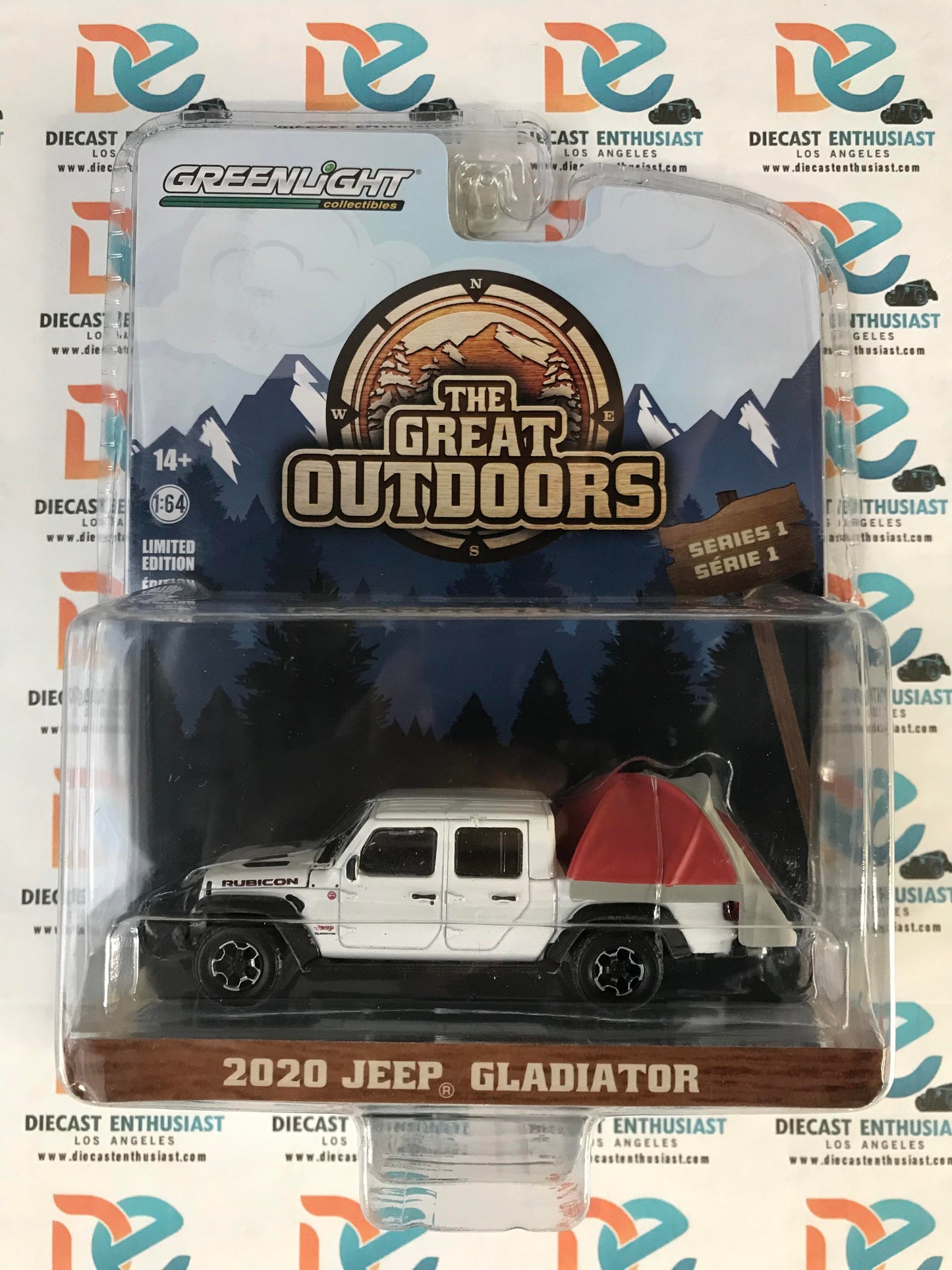 Greenlight The Great Outdoors 2020 Jeep Gladiator Camper 1:64